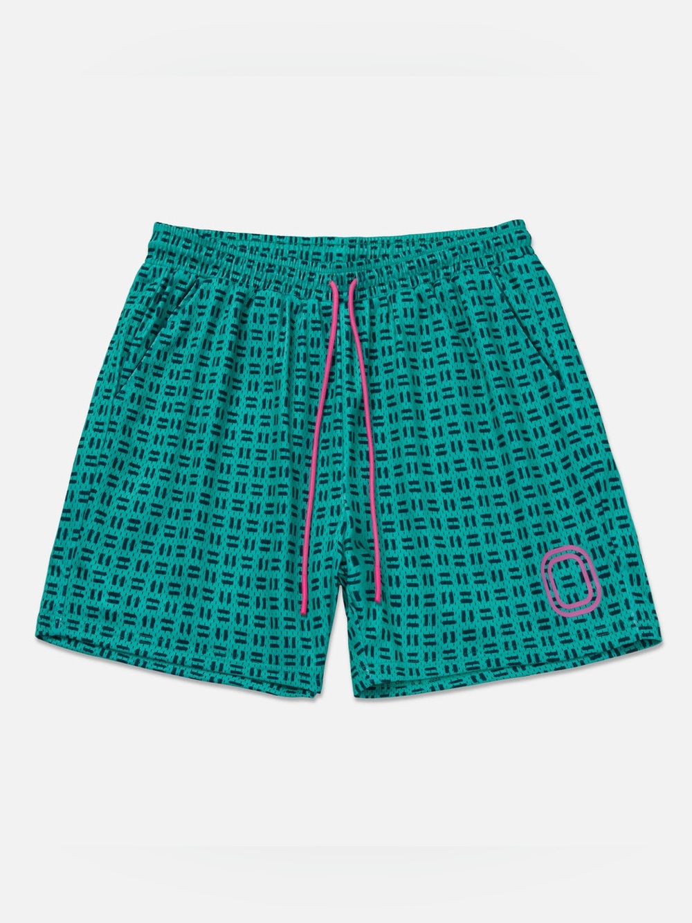Overtime Seafoam Green Grid Shorts